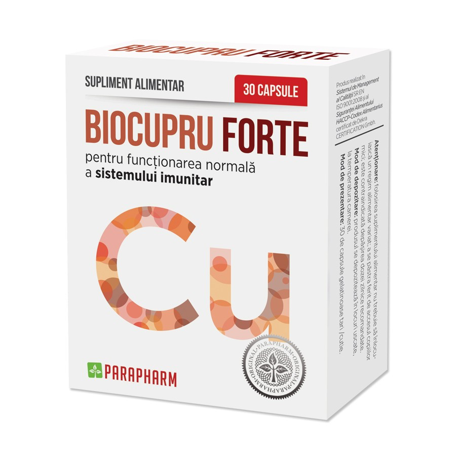 Biocupru Forte - 30 cps