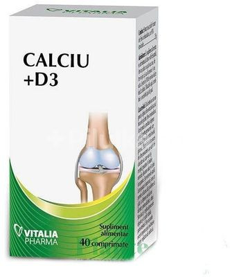 Calciu + D3 - 40 cpr