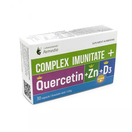 Complex Imunitate Quercitin + Zn + D3 - 30 cps