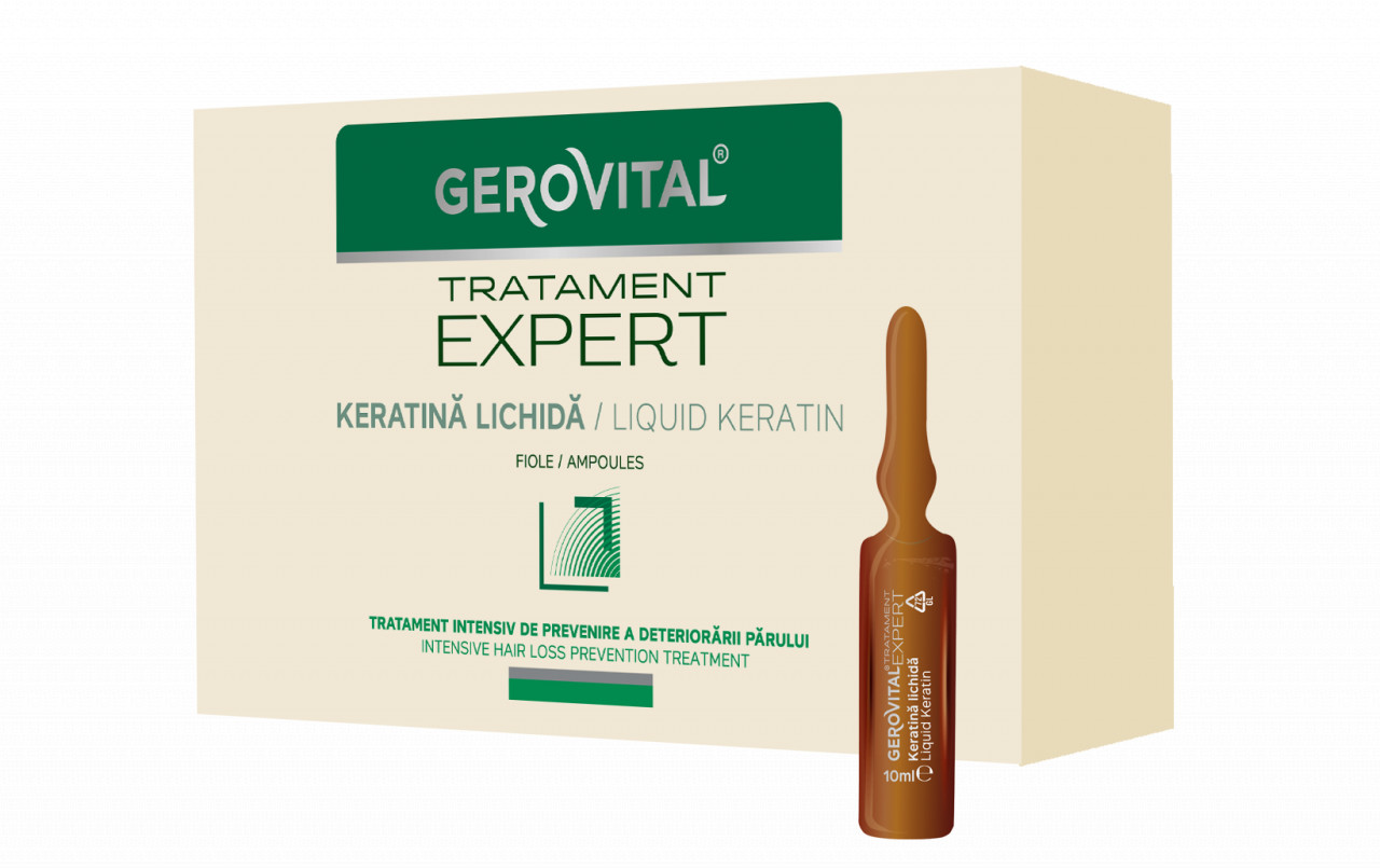 Gerovital Tratament Expert Keratina Lichida Fiole 10x10ml