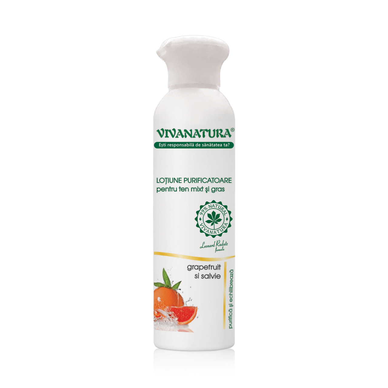 Lotiune purificatoare pentru ten mixt si gras - 150 ml Vivanatura