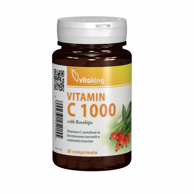 Vitamina C 1000 mg cu macese - 30 cpr