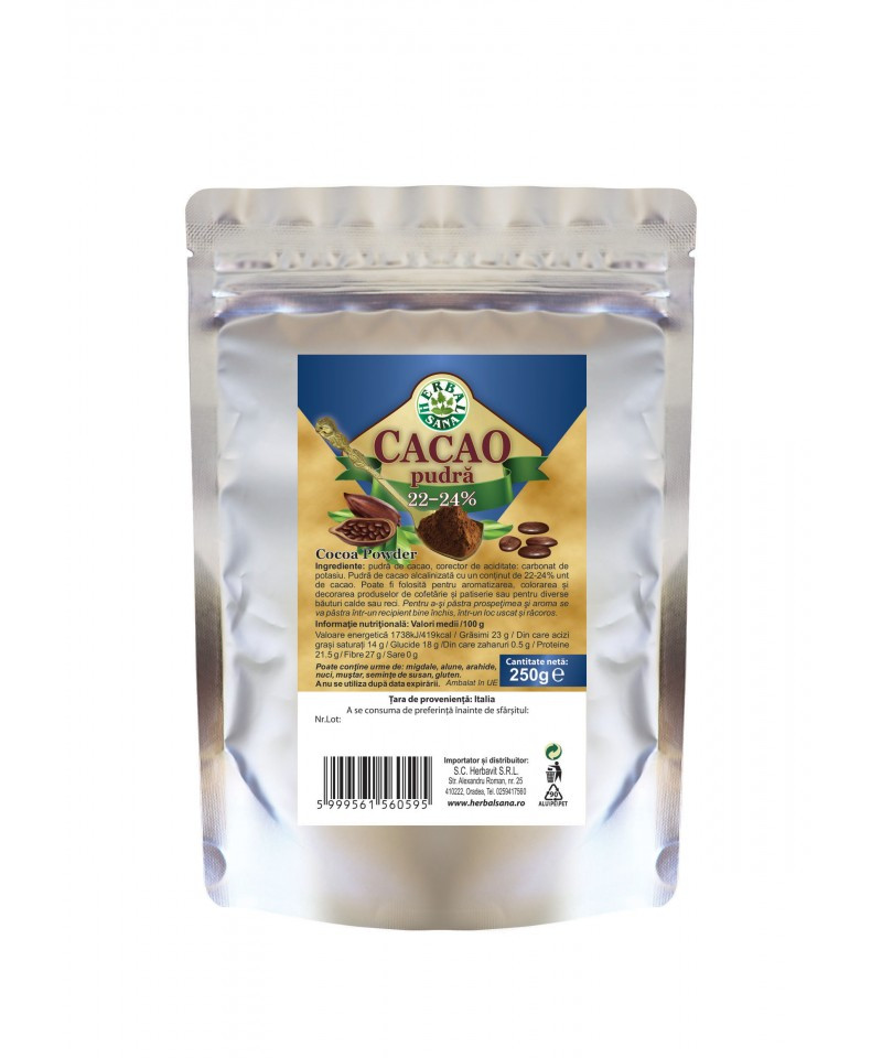 Cacao pudra 22-24% - 250 g