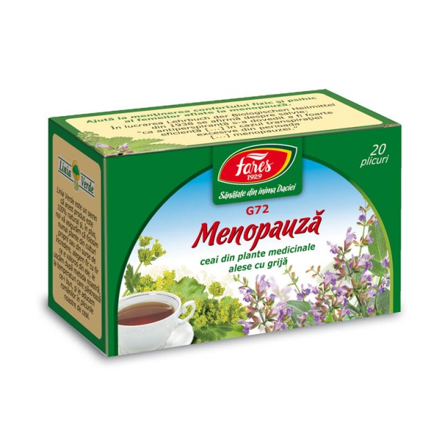 Ceai Menopauza G72 - 20 pl Fares