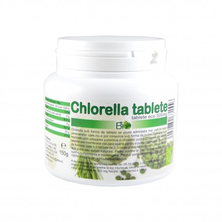 Chlorella tablete 500 mg BIO - 300 buc