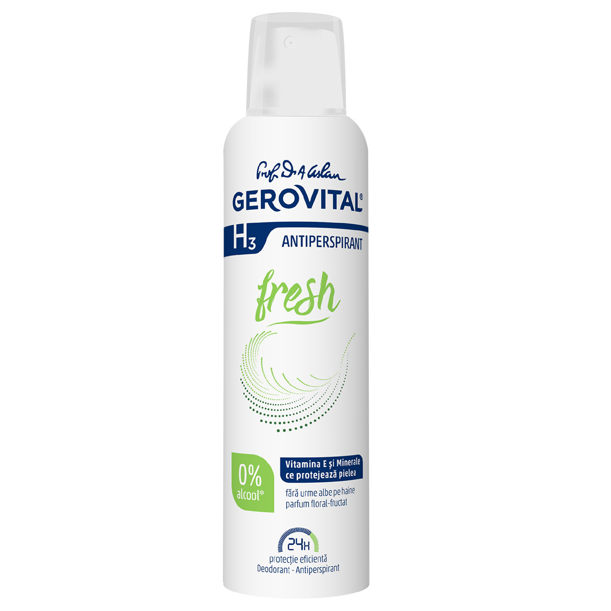 Gerovital H3 Deodorant Antiperspirant Fresh - 150 ml