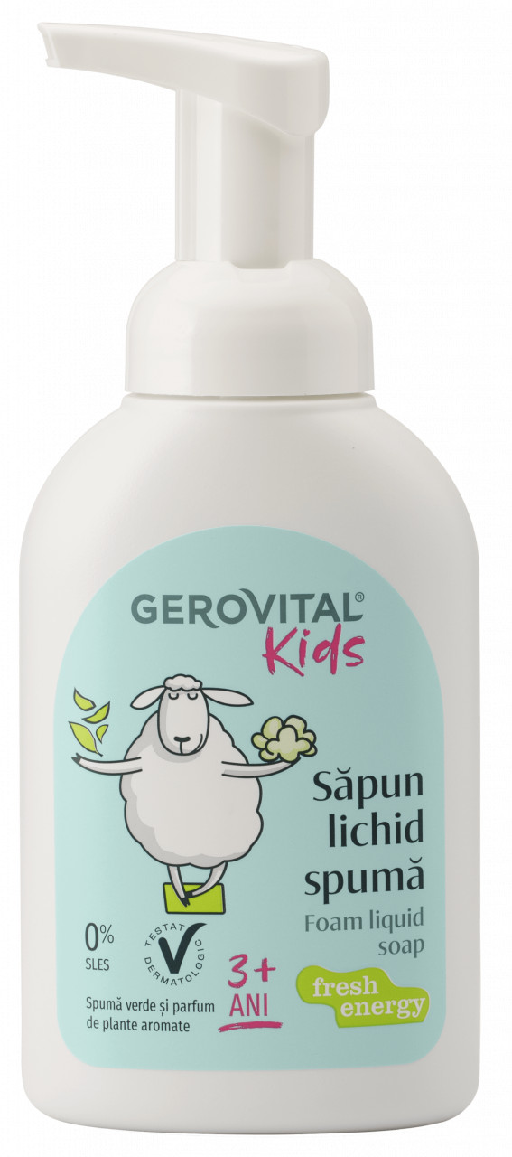 Gerovital Kids Sapun lichid spuma fresh energy - 300ml