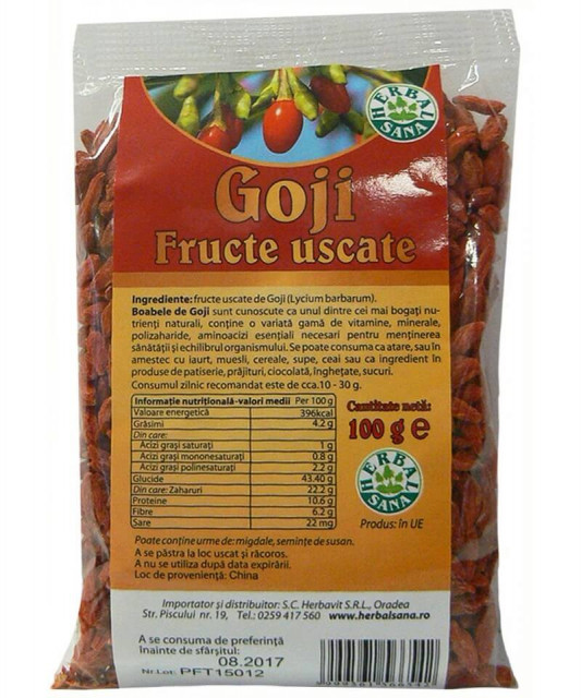 Goji fructe - 500 g Herbavit