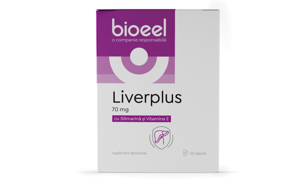 Liverplus cu silimarina su vitamina E 70mg - 30 cps