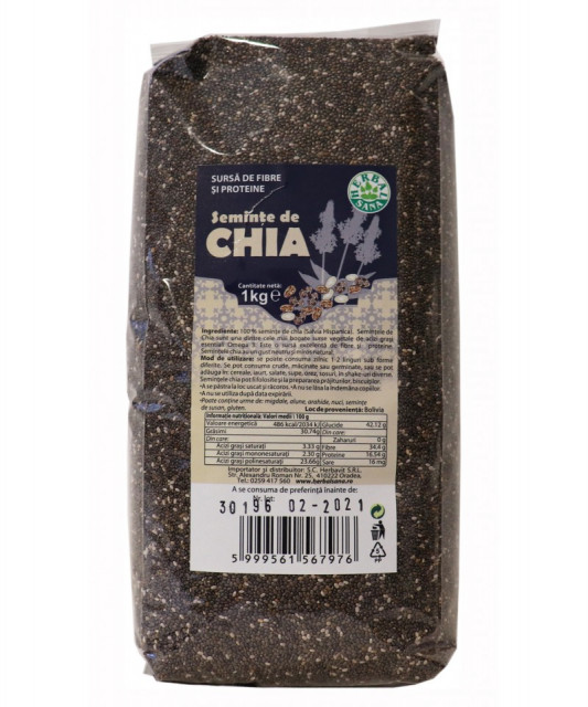 Seminte de Chia - 1 kg Herbavit