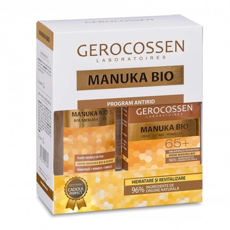 Set cadou Manuka Bio Crema antirid 55+ si Apa micelara