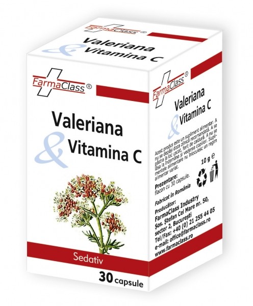 Valeriana & Vitamina C - 30 cps