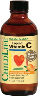 Vitamin C (gust de portocale) 250mg - 118.50ml - ChildLife Essentials