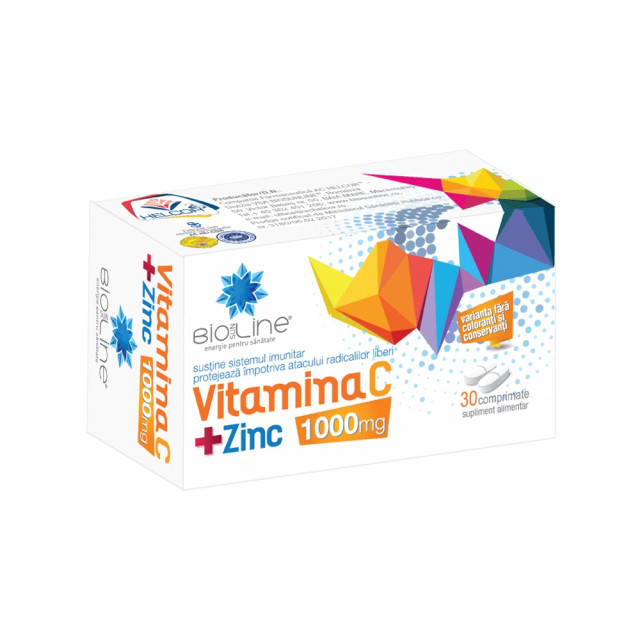 Vitamina C 1000 mg + Zinc - 30 cpr