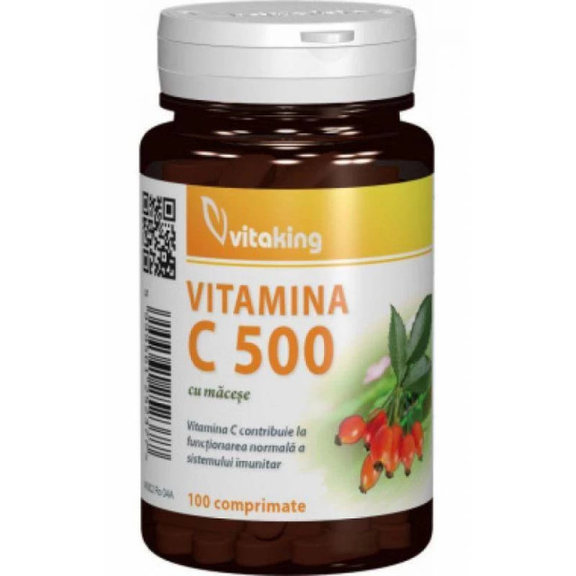 Vitamina C 500 mg cu macese - 100 cpr