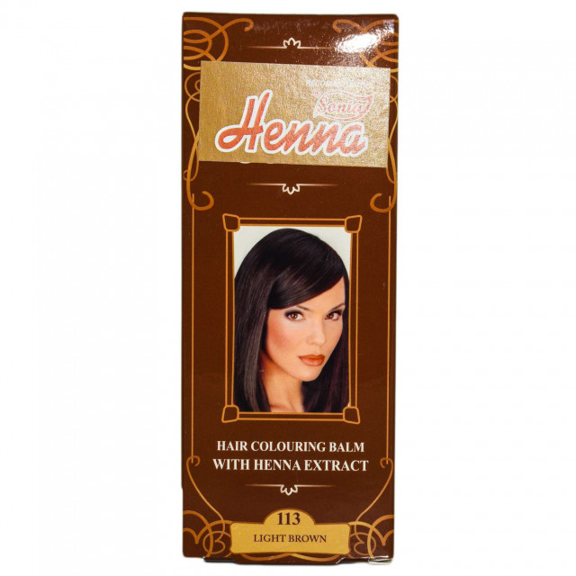 Balsam colorant pentru par, Henna Sonia nr.113 - Saten deschis - 75 ml