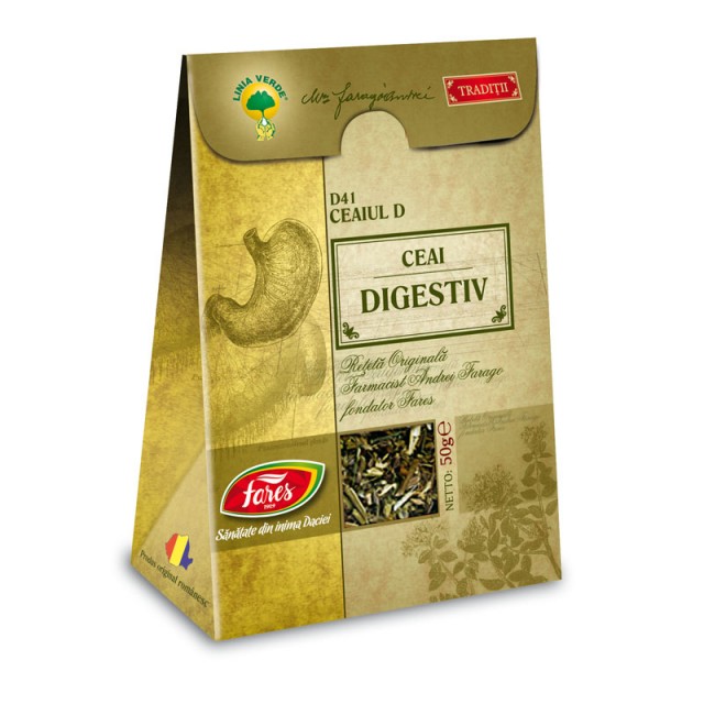 Ceaiul D - Ceai digestiv D41- 50 gr Fares