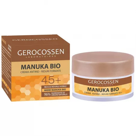 Crema pentru riduri formate cu miere Manuka Bio 45+ - 50 ml