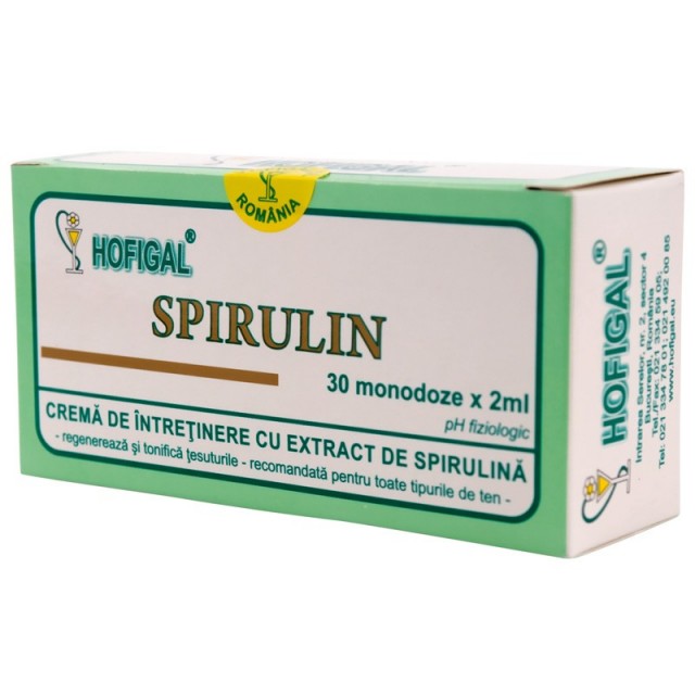 Crema Spirulin - 30 monodoze Hofigal