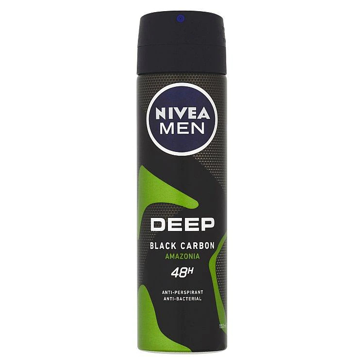 Deodorant antiperspirant Nivea Men Deep Black Carbon Amazonia - 150 ml