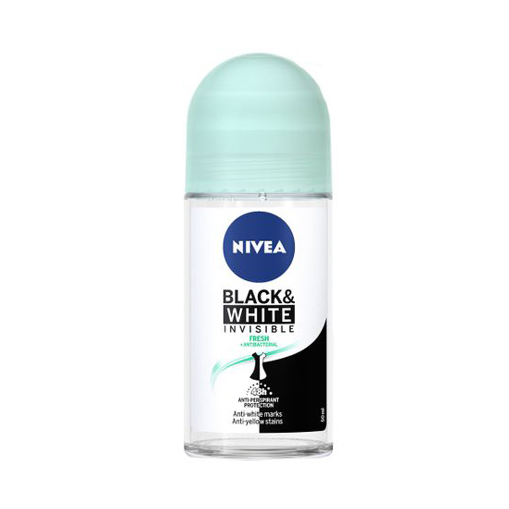 Deodorant feminin roll-on Nivea Black & White Invisible - 50 ml