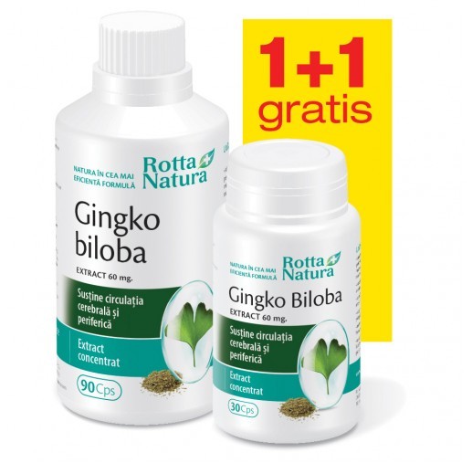 Ginkgo Biloba extract - 90 cps + 30 cps Gratis