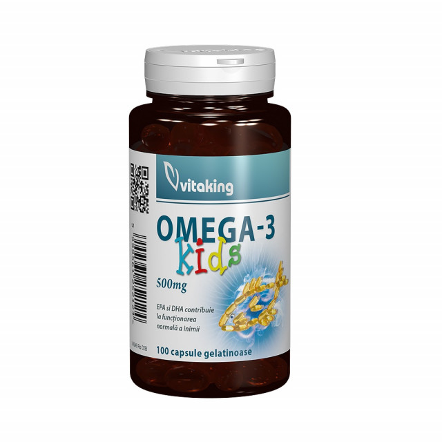 Omega 3 natural pentru copii 500mg - 100 cps