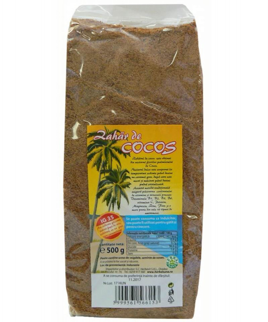 Zahar cocos - 500 g Herbavit