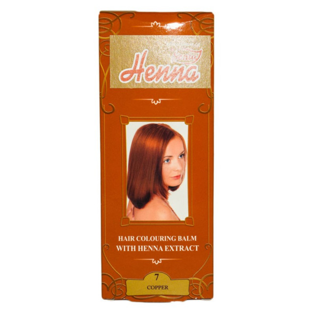 Balsam colorant pentru par, Henna Sonia nr.7 - Cupru - 75 ml