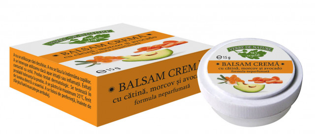 Balsam crema cu catina, morcov si avocado - 15 g