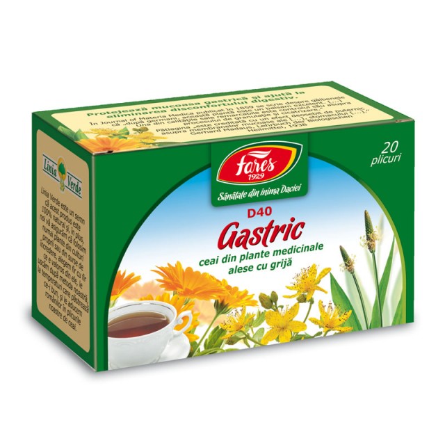 Ceai Gastric D40 - 20 pl Fares