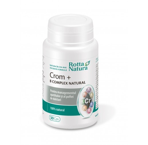 Crom + B Complex Natural - 30 cps