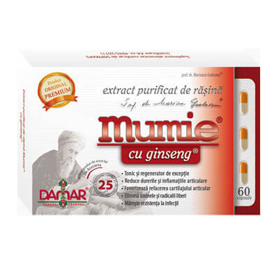 Extract purificat de rasina Mumie cu ginseng - 60 cps