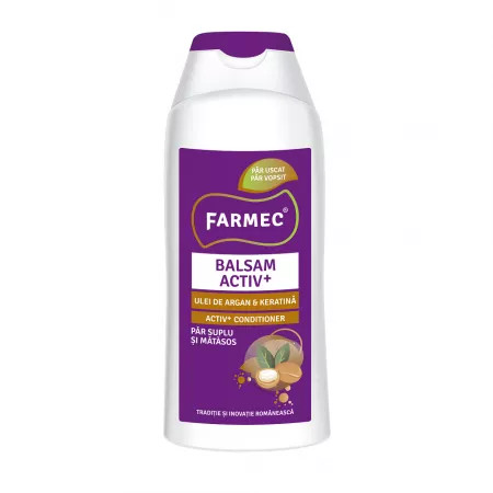 Farmec Balsam activ cu ulei de argan si keratina - 200 ml