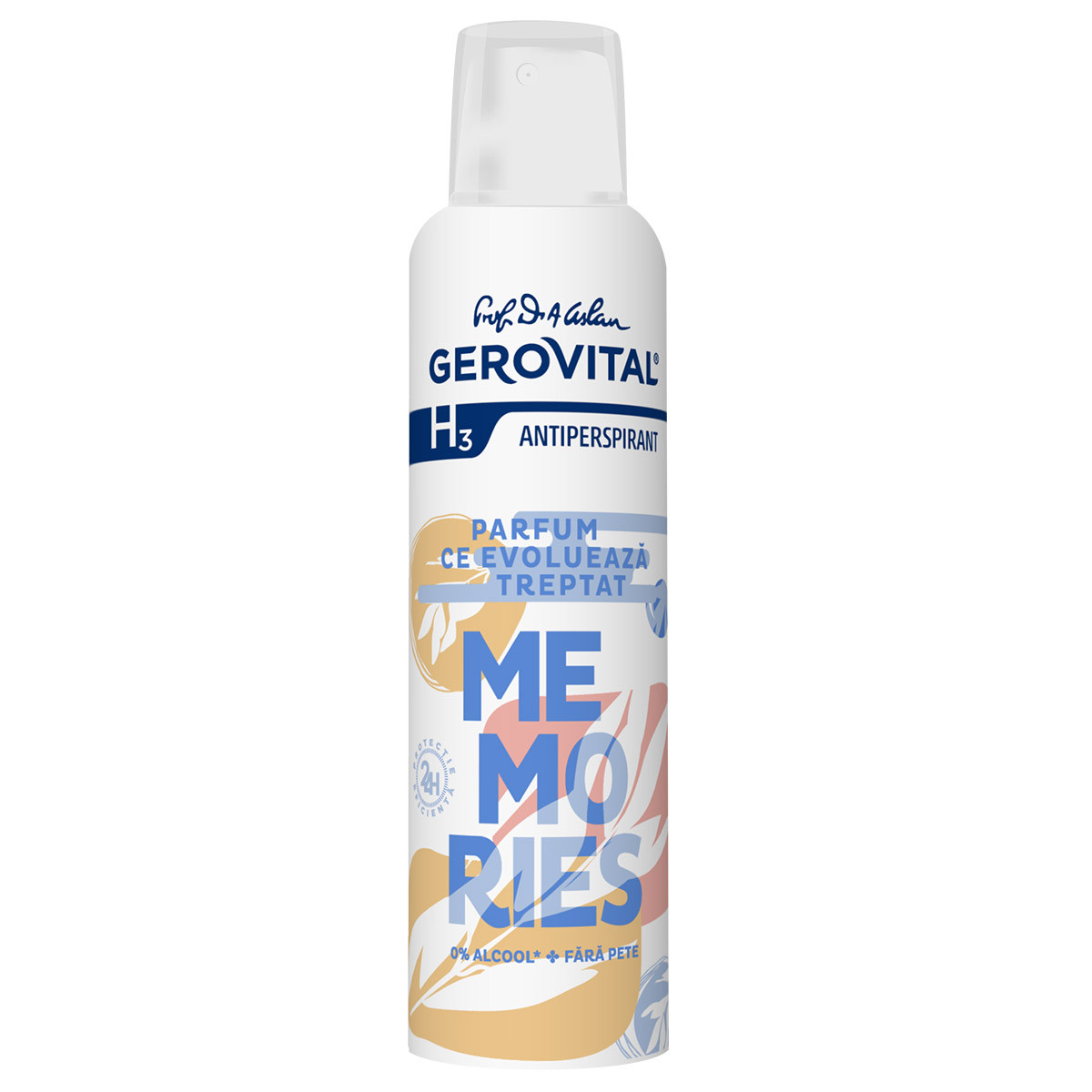 Gerovital H3 Deodorant Antiperspirant Memories - 150 ml