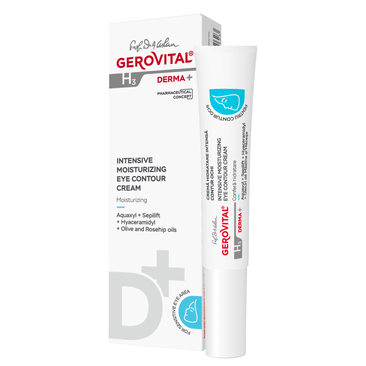 GH3 Derma+ Crema hidratare intensa contur ochi - 15 ml