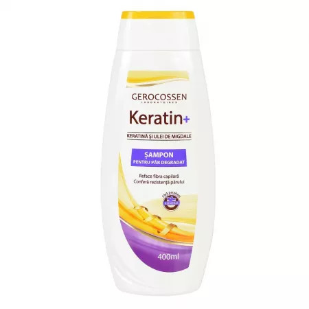 Sampon pentru par degradat Keratin+ - 400 ml