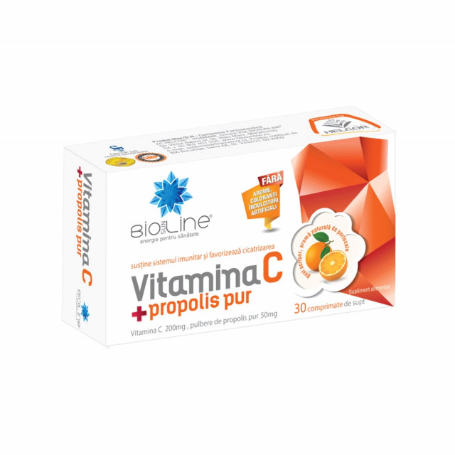 Vitamina C cu propolis pur - 30 cpr