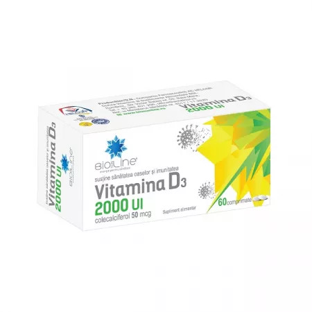 Vitamina D3 2000 UI - 60 cpr