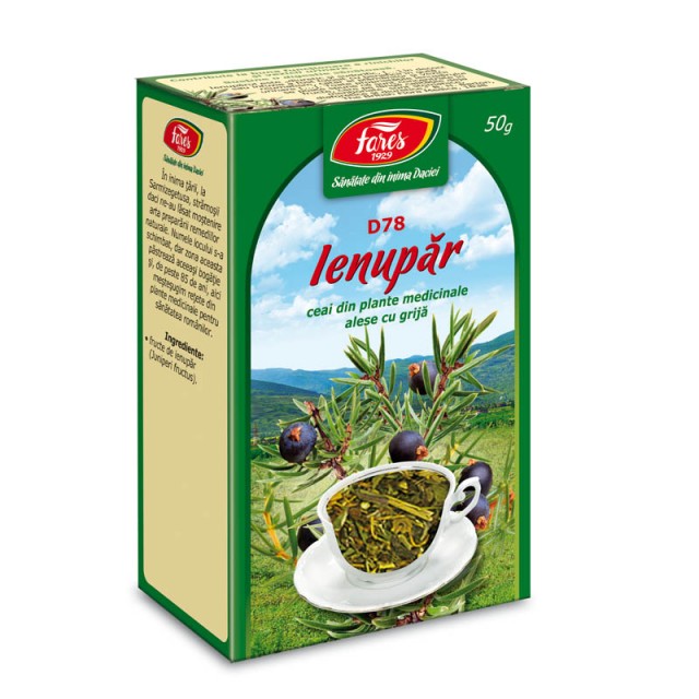 Ceai Ienupar - Fructe D78 - 50 gr Fares