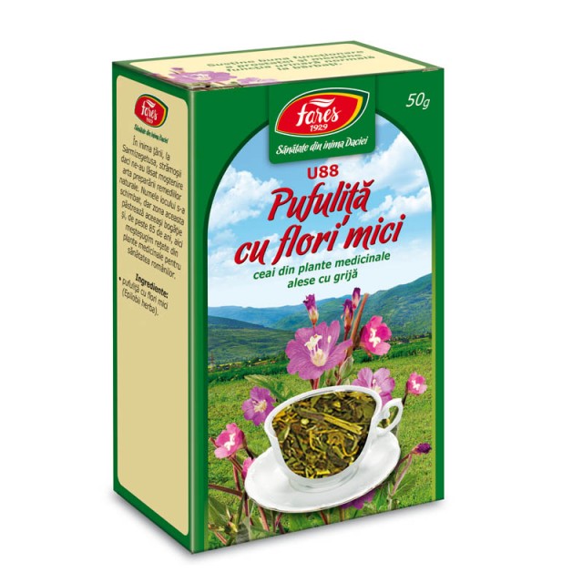 Ceai Pufulita cu Flori Mici - Iarba U88 - 50 gr Fares