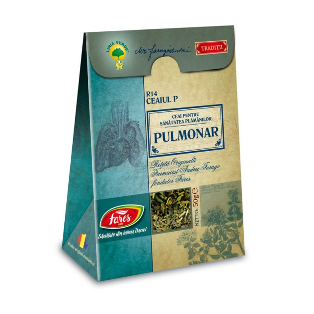 Ceaiul P - Ceai Pulmonar R14 - 50 gr Fares