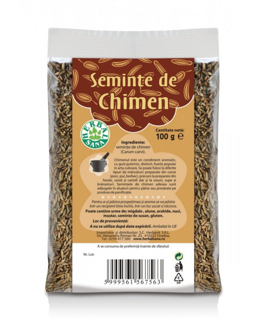 Chimen seminte - 100 g Herbavit