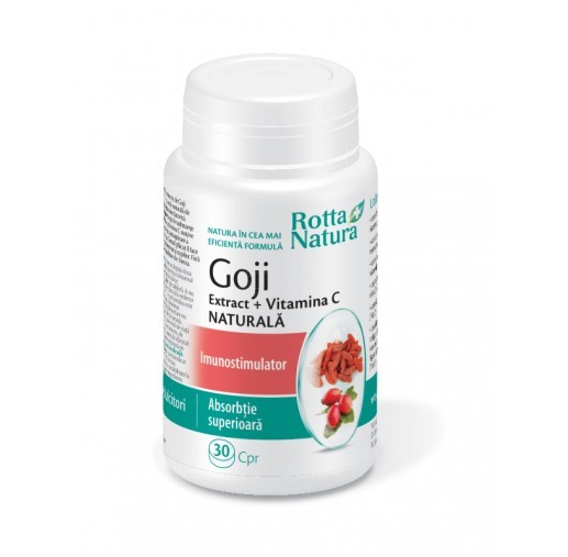 Goji Extract + Vitamina C Naturala - 30 cpr