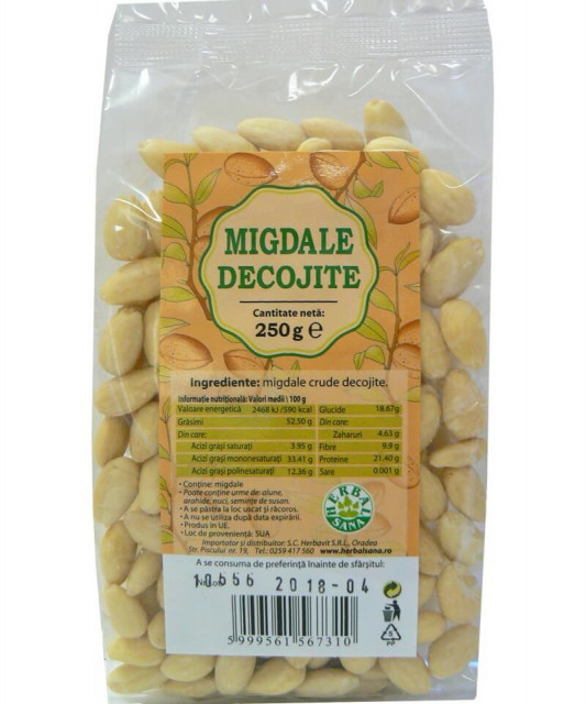 Migdale crude decojite - 250 g Herbavit