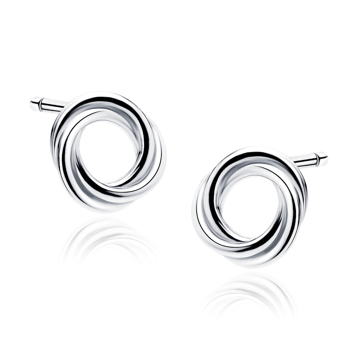 Cercei argint 925, jw168, model cerc 10 mm, placati cu rodiu