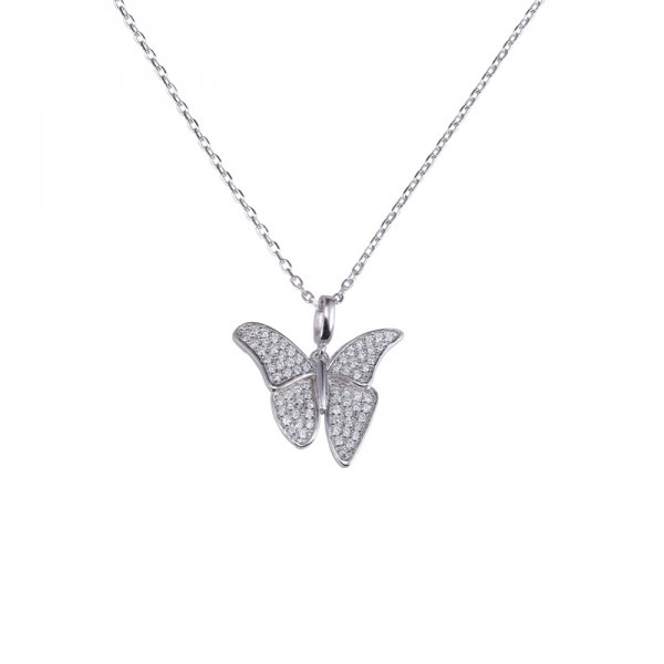 Lantisor argint 925, JW03, cu pandantiv fluture