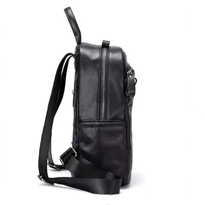 Rucsac dama, Amita GT2072, piele naturala, Negru