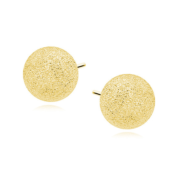 Cercei argint 925, jw280, model in forma de biluta 7 mm, placat cu aur