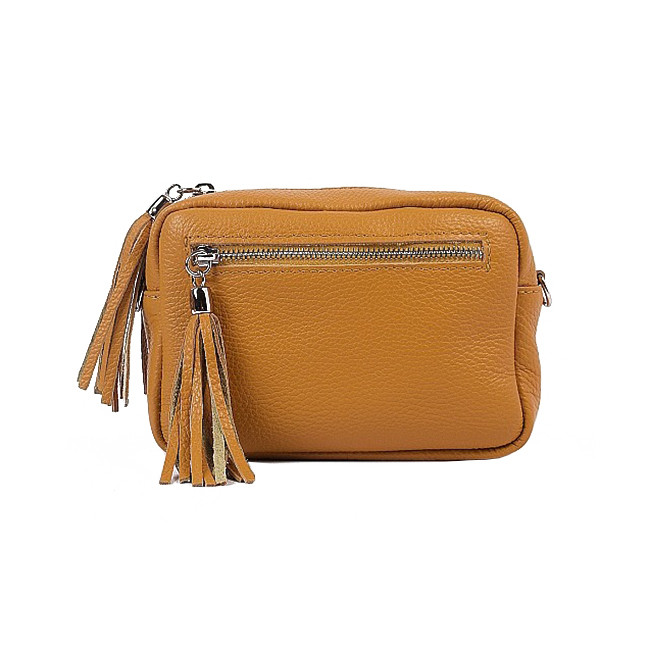 Geanta dama, stina gt1752, piele naturala, cognac